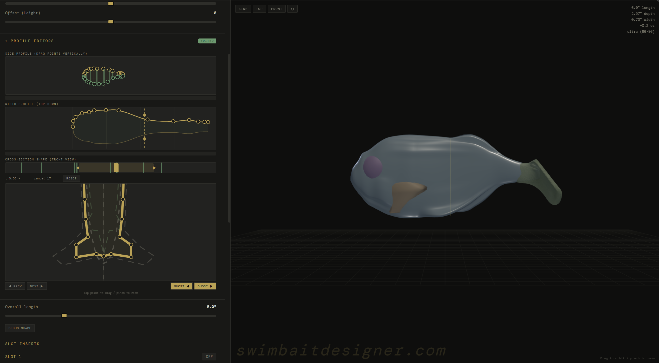 Diablo Shad designed in SBD